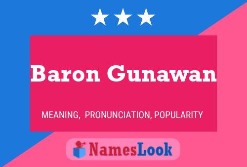 ملصق اسم Baron Gunawan