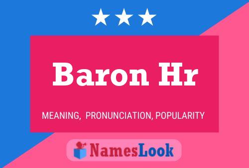 ملصق اسم Baron Hr