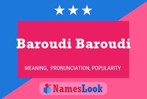 ملصق اسم Baroudi Baroudi