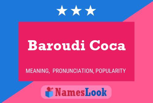 ملصق اسم Baroudi Coca