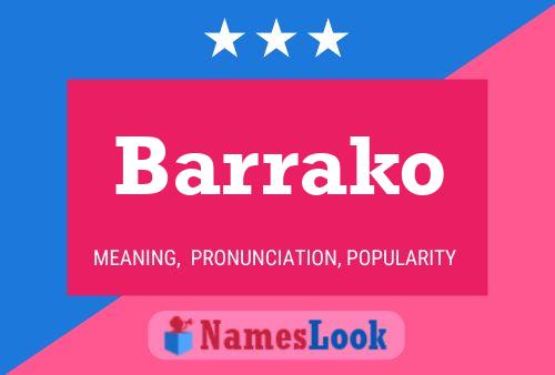 ملصق اسم Barrako