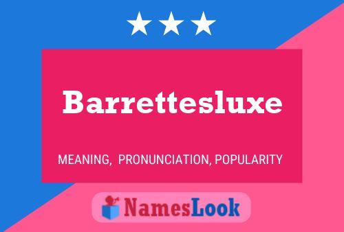 ملصق اسم Barrettesluxe