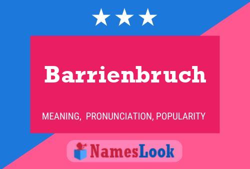 ملصق اسم Barrienbruch