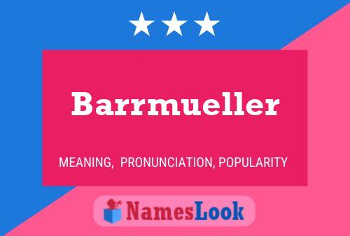 ملصق اسم Barrmueller