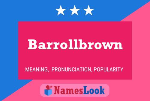 ملصق اسم Barrollbrown