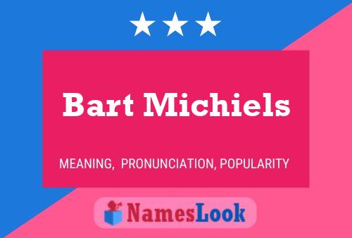 ملصق اسم Bart Michiels