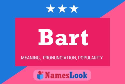 ملصق اسم Bart