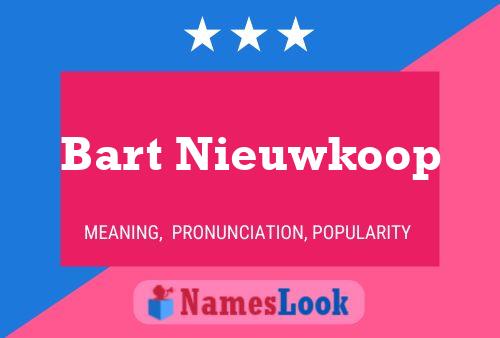 ملصق اسم Bart Nieuwkoop