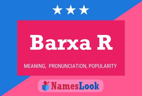 ملصق اسم Barxa R