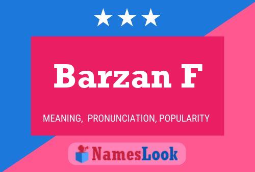 ملصق اسم Barzan F