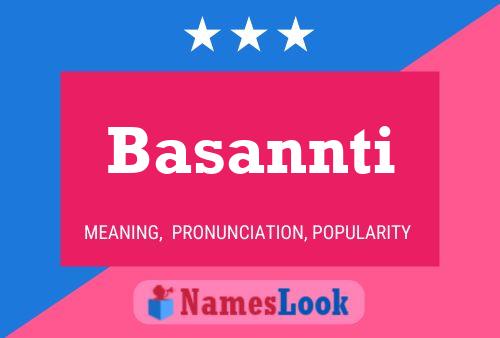 ملصق اسم Basannti