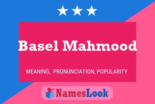 ملصق اسم Basel Mahmood