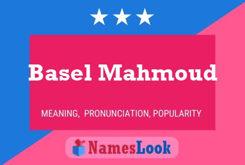 ملصق اسم Basel Mahmoud