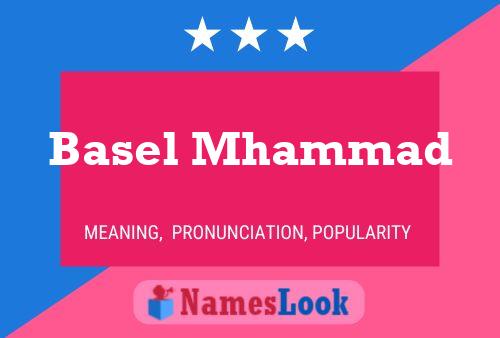 ملصق اسم Basel Mhammad