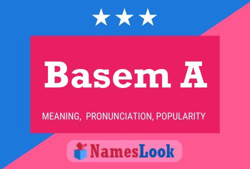 ملصق اسم Basem A