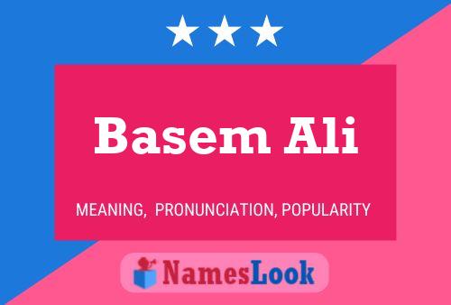 ملصق اسم Basem Ali