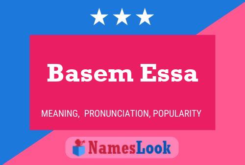 ملصق اسم Basem Essa