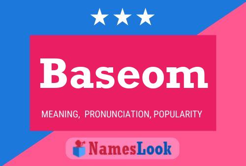 ملصق اسم Baseom