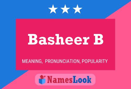 ملصق اسم Basheer B