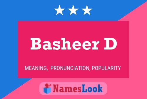 ملصق اسم Basheer D