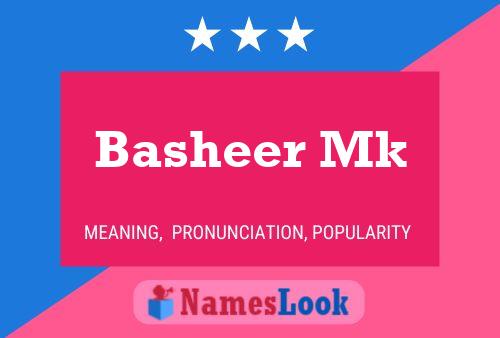 ملصق اسم Basheer Mk