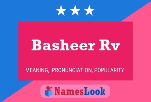 ملصق اسم Basheer Rv