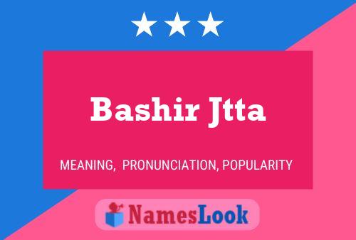 ملصق اسم Bashir Jtta