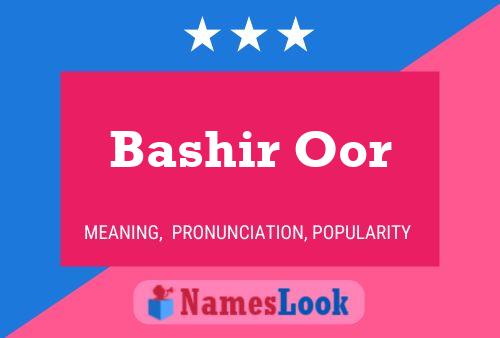 ملصق اسم Bashir Oor