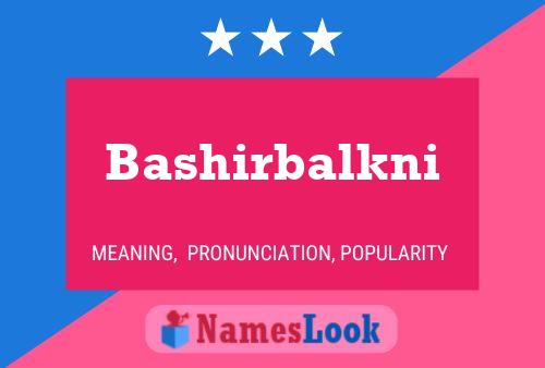 ملصق اسم Bashirbalkni