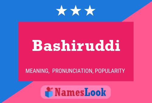 ملصق اسم Bashiruddi