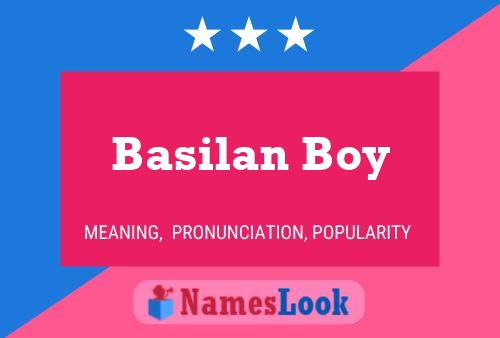 ملصق اسم Basilan Boy