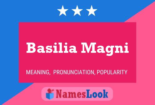 ملصق اسم Basilia Magni