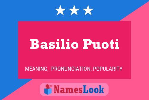 ملصق اسم Basilio Puoti