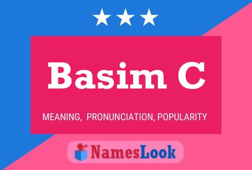 ملصق اسم Basim C