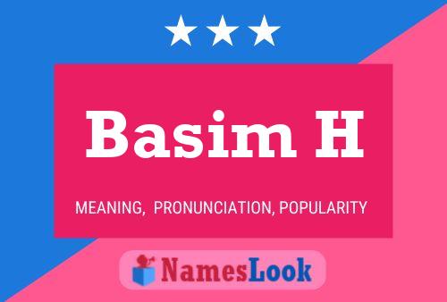 ملصق اسم Basim H