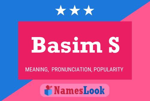 ملصق اسم Basim S