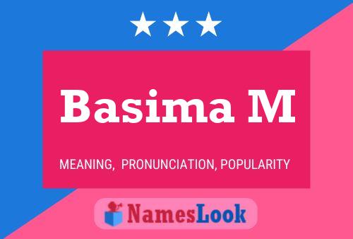 ملصق اسم Basima M