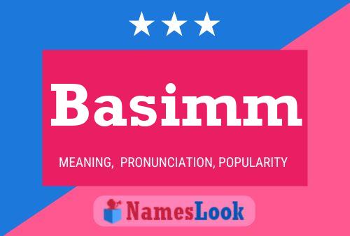 ملصق اسم Basimm