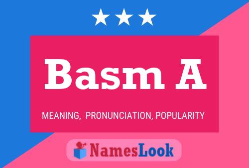 ملصق اسم Basm A