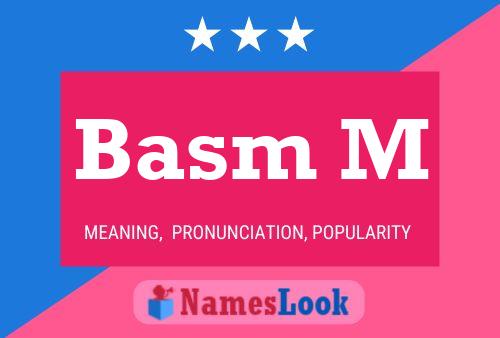 ملصق اسم Basm M