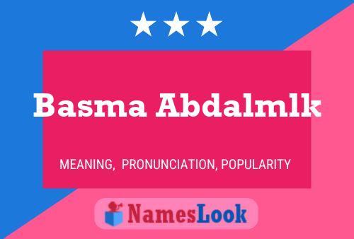 ملصق اسم Basma Abdalmlk