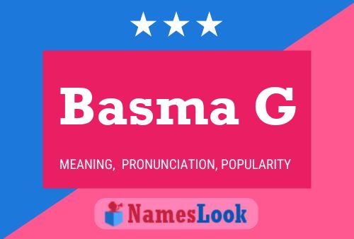 ملصق اسم Basma G