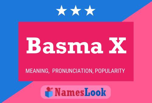 ملصق اسم Basma X