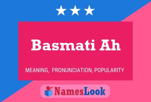 ملصق اسم Basmati Ah