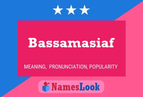 ملصق اسم Bassamasiaf