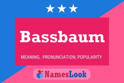 ملصق اسم Bassbaum