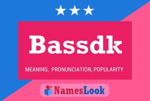 ملصق اسم Bassdk