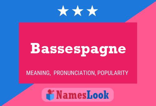 ملصق اسم Bassespagne