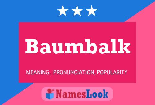 ملصق اسم Baumbalk