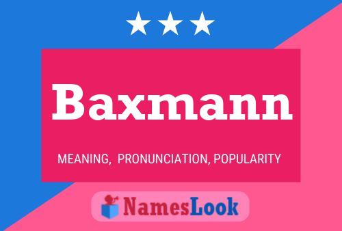 ملصق اسم Baxmann